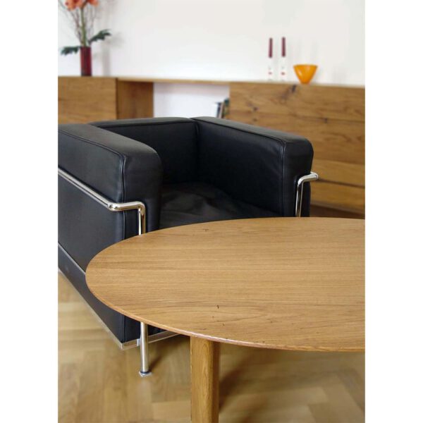 Couchtisch oval Holz